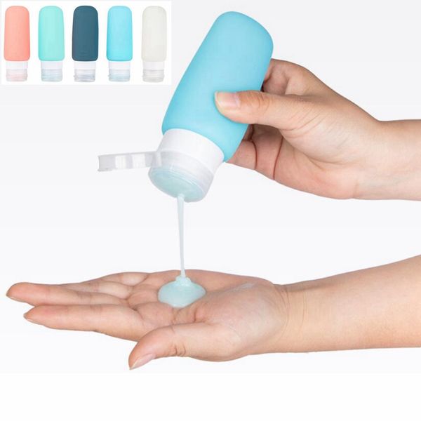 new 3oz travel dispenser silicone bottle fda leak proof silicone cosmetic travel size toiletry containers for shampoo lotion soap zza1624
new 3oz travel dispenser silicone bottle fda leak proof silicone cosmetic travel size toiletry containers for shampoo lotion soap zza1624