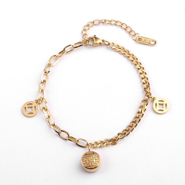 rose gold color chinese fortunate bracelet woman gift titanium steel jewelry ,lucky bracelet never fade wholesale, Black
rose gold color chinese fortunate bracelet woman gift titanium steel jewelry ,lucky bracelet never fade wholesale, Black