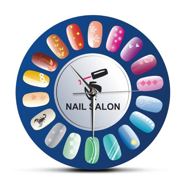 nail art nail salon design acrylic printed wall hanging clock manicure polish and female finger care studio decor watch
nail art nail salon design acrylic printed wall hanging clock manicure polish and female finger care studio decor watch