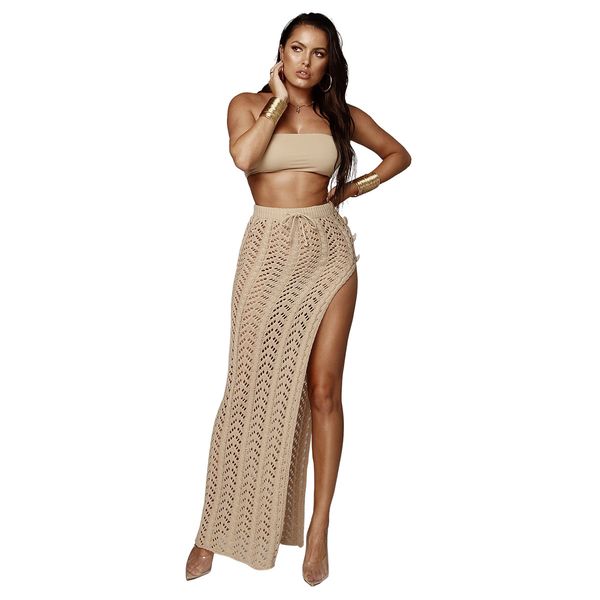 fashion women skirts cutout knee-length skirt summer split fork beach dress fashion hollow out knitting skirts size s-xl, Black
fashion women skirts cutout knee-length skirt summer split fork beach dress fashion hollow out knitting skirts size s-xl, Black