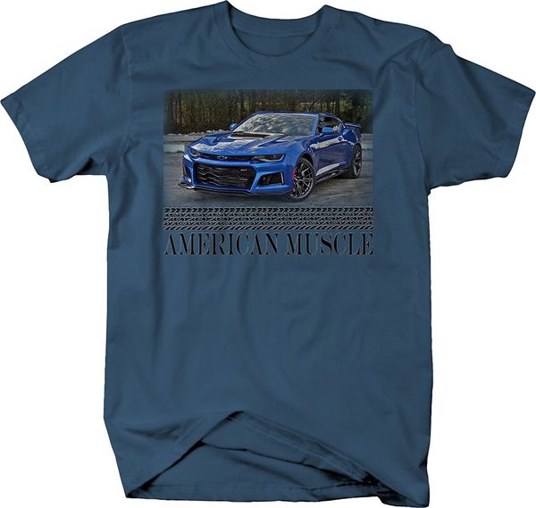 2019 fashion american muscle chevy camaro zl1 racings horsepower tshirt tee shirt