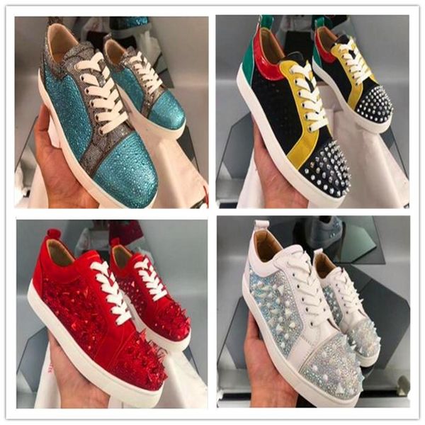 sneakers red bottom shoe high cut suede spike shoes for men and women shoes party wedding crystal leather sneakers, Black
sneakers red bottom shoe high cut suede spike shoes for men and women shoes party wedding crystal leather sneakers, Black