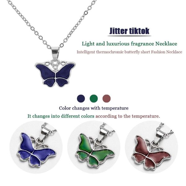 colorful butterfly necklace fashion special appearance choker jewelry women alloy holiday street clavicle chain pendants, Silver
colorful butterfly necklace fashion special appearance choker jewelry women alloy holiday street clavicle chain pendants, Silver
