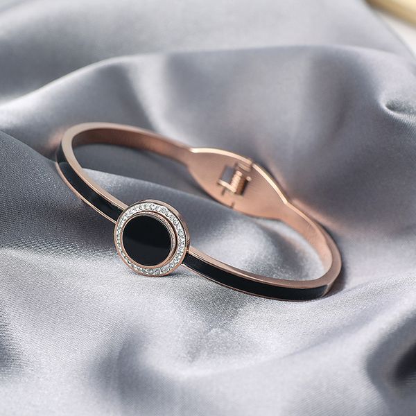 fashion jewelry titanium steel bangles, rose gold titanium steel bracelet, black round bracelet
fashion jewelry titanium steel bangles, rose gold titanium steel bracelet, black round bracelet