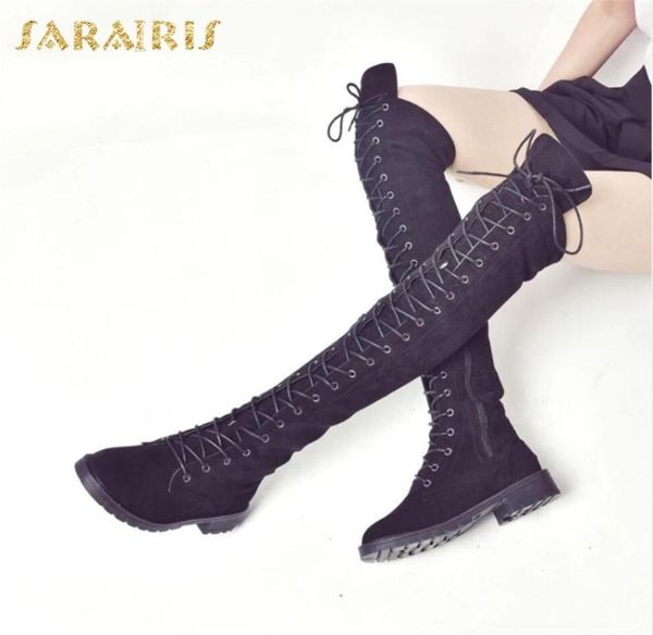 sarairis 2020 brand new cosy heels woman shoes leisure fashion riding boots shoelaces knee high boots female, Black
sarairis 2020 brand new cosy heels woman shoes leisure fashion riding boots shoelaces knee high boots female, Black
