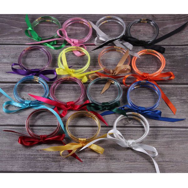 all weather summer silicone set glitter bangles beautiful bracelets jewelry, Black
all weather summer silicone set glitter bangles beautiful bracelets jewelry, Black