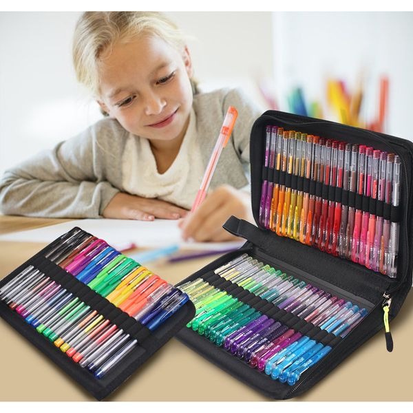 121x glitter gel pens refills marker for coloring books drawing painting, Black
121x glitter gel pens refills marker for coloring books drawing painting, Black