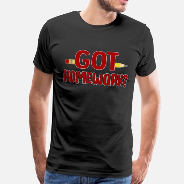 got homework t shirt men printed 100% cotton euro size s-3xl costume fit fashion spring unique shirt
got homework t shirt men printed 100% cotton euro size s-3xl costume fit fashion spring unique shirt