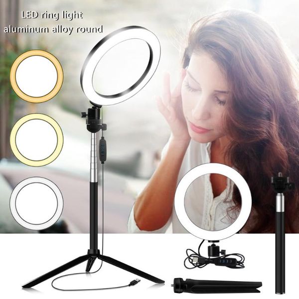6inch led flash ring light aluminum alloy round tripod selfie stick for mobile phone clip bluetooth adapter kits 32-107cm adjust
6inch led flash ring light aluminum alloy round tripod selfie stick for mobile phone clip bluetooth adapter kits 32-107cm adjust