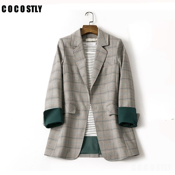vintage office lady plaid blazer long sleeve casul loose autumn suit coat jacket women blazers female blazer feminino plus size, White;black
vintage office lady plaid blazer long sleeve casul loose autumn suit coat jacket women blazers female blazer feminino plus size, White;black