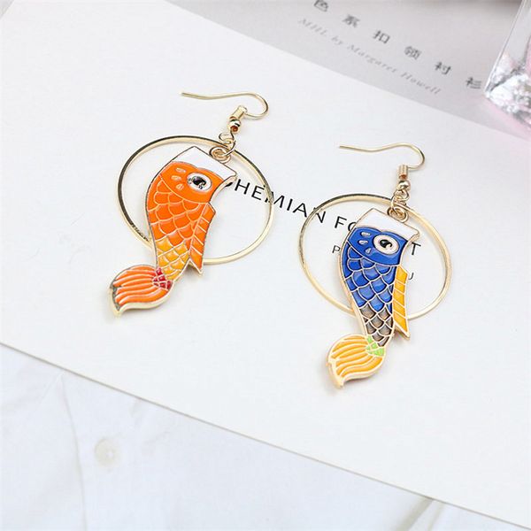 dangle & chandelier hyperbole crazy asymmetric goldfish drop earrings metal big circle animal jewelry lovely cute fish eardrop funny, Silver
dangle & chandelier hyperbole crazy asymmetric goldfish drop earrings metal big circle animal jewelry lovely cute fish eardrop funny, Silver