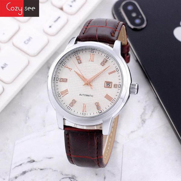 cozysee lg03 quartz calendar luxury classic brand watch for business mens watch with leather wristband, Slivery;brown
cozysee lg03 quartz calendar luxury classic brand watch for business mens watch with leather wristband, Slivery;brown