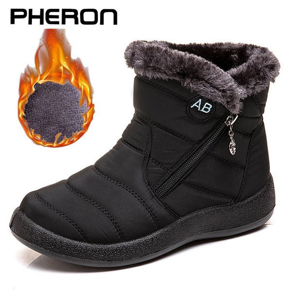 women's ankle boots fur boots warm snow winter shoes for women waterproof padded winter women footwear zapatos, Black
women's ankle boots fur boots warm snow winter shoes for women waterproof padded winter women footwear zapatos, Black