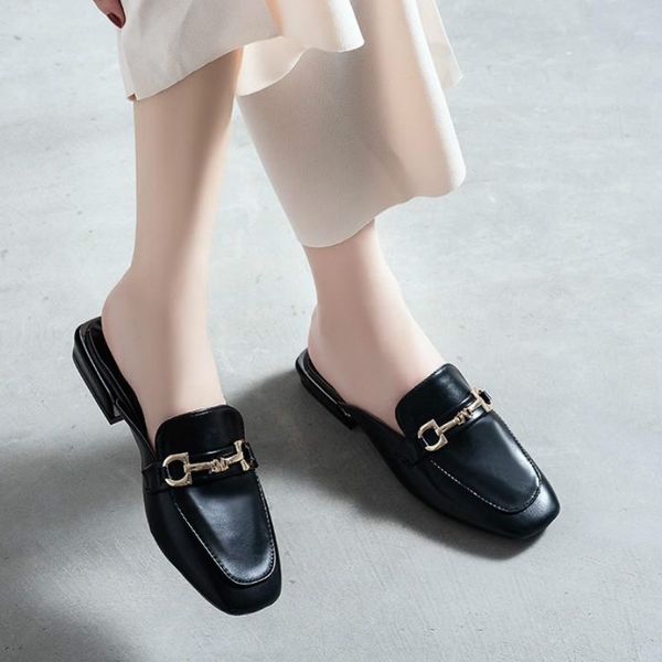 leather square toe slippers shoes heels metal decorationg women slides new summer woman mules shoes ladies slippers size 35-43, Black
leather square toe slippers shoes heels metal decorationg women slides new summer woman mules shoes ladies slippers size 35-43, Black