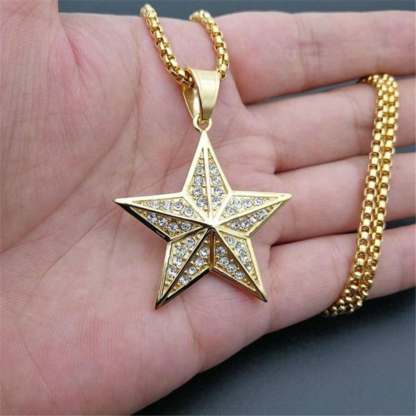 hip hip iced out bling star pendant necklace for men/women gold color stainless steel pentagram necklace golden jewelry t1401, Silver
hip hip iced out bling star pendant necklace for men/women gold color stainless steel pentagram necklace golden jewelry t1401, Silver