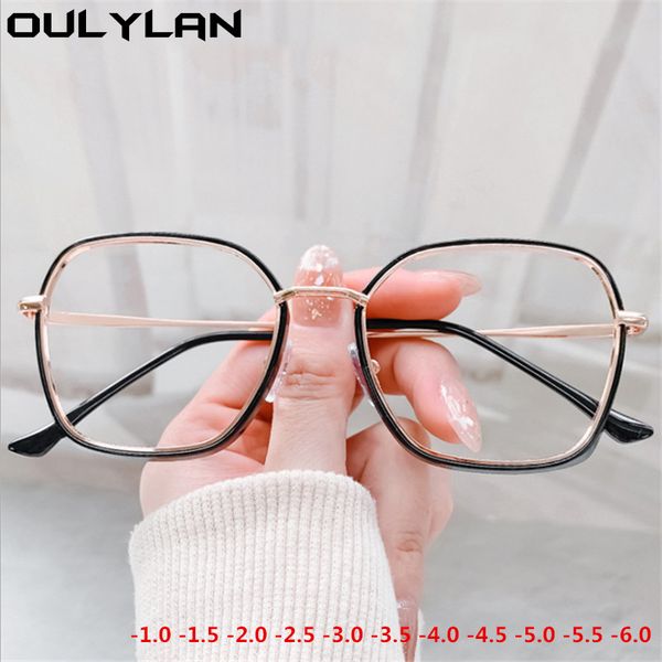 oulylan fashion finished myopia glasses women men matel frame prescription eyewear nearsighted diopter -1.5 -2 -2.5 -3 -3.5 to-6, Black
oulylan fashion finished myopia glasses women men matel frame prescription eyewear nearsighted diopter -1.5 -2 -2.5 -3 -3.5 to-6, Black