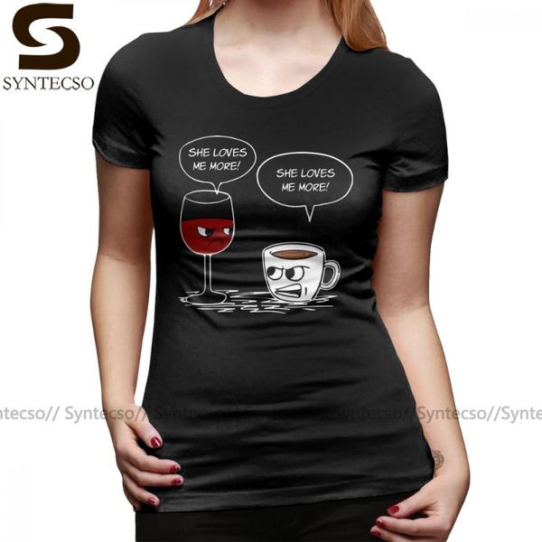 wine funny t-shirt funny wine and coffee talk - she loves me more t shirt casual oversized women tshirt ladies tee shirt, White
wine funny t-shirt funny wine and coffee talk - she loves me more t shirt casual oversized women tshirt ladies tee shirt, White