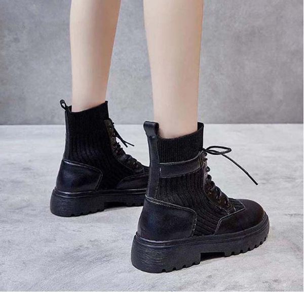 fashion color matching round head women long boots female martin casual wild non-slip leather women's boots cowboy booties sh008 p33, Black
fashion color matching round head women long boots female martin casual wild non-slip leather women's boots cowboy booties sh008 p33, Black