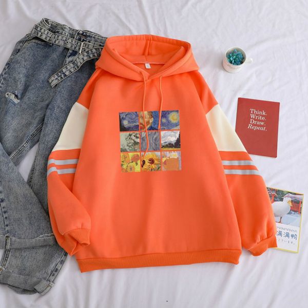 women oil painting pullover thick loose women hoodies contrast color comfortable sweatshirt female for autumn winter, Black
women oil painting pullover thick loose women hoodies contrast color comfortable sweatshirt female for autumn winter, Black