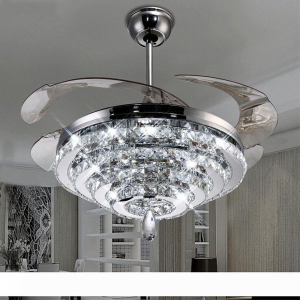 led crystal chandelier fan lights invisible fan crystal lights living room bedroom restaurant modern ceiling fan 42 inch with remote control
led crystal chandelier fan lights invisible fan crystal lights living room bedroom restaurant modern ceiling fan 42 inch with remote control