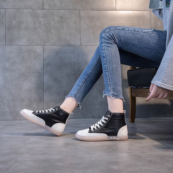 hight-white shoes female 2020 qiu dong kuan wild flats tendon leather soft ms. white shoes pregnant women plus size, Black
hight-white shoes female 2020 qiu dong kuan wild flats tendon leather soft ms. white shoes pregnant women plus size, Black