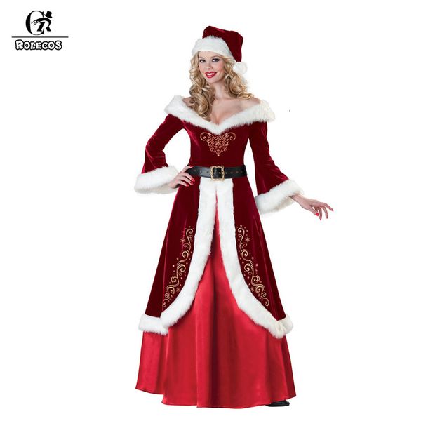 rolecos christmas dress santa claus cosplay costume red women costume for christmas fancy dress xmas winter long party dress, White
rolecos christmas dress santa claus cosplay costume red women costume for christmas fancy dress xmas winter long party dress, White