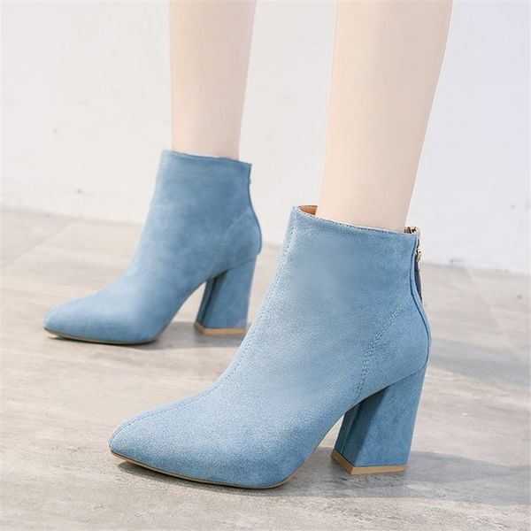 dress shoes corporis size 35-40 fashion women high heels zip pointed toe ankle boots flock ladies prom 2021, Black
dress shoes corporis size 35-40 fashion women high heels zip pointed toe ankle boots flock ladies prom 2021, Black