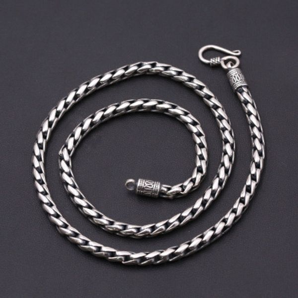 925 sterling silver necklace for women men 5mm thick heavy chains necklace christmas gifts thai silver necklace
925 sterling silver necklace for women men 5mm thick heavy chains necklace christmas gifts thai silver necklace