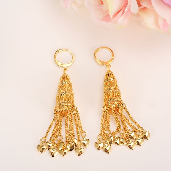 drop dangle fine 22k 23k 24k thai baht yellow gold gp earrings jewelry women solid gold color round earrings heart, Silver
drop dangle fine 22k 23k 24k thai baht yellow gold gp earrings jewelry women solid gold color round earrings heart, Silver