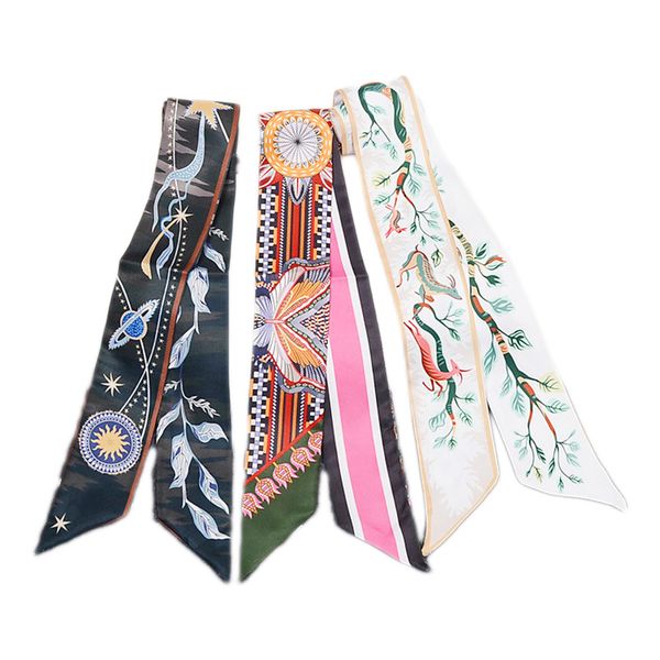 fashion bag scarf print classic pattern small silk scarf for women headwear handle bag ribbon long scarve hz20, Blue;gray
fashion bag scarf print classic pattern small silk scarf for women headwear handle bag ribbon long scarve hz20, Blue;gray