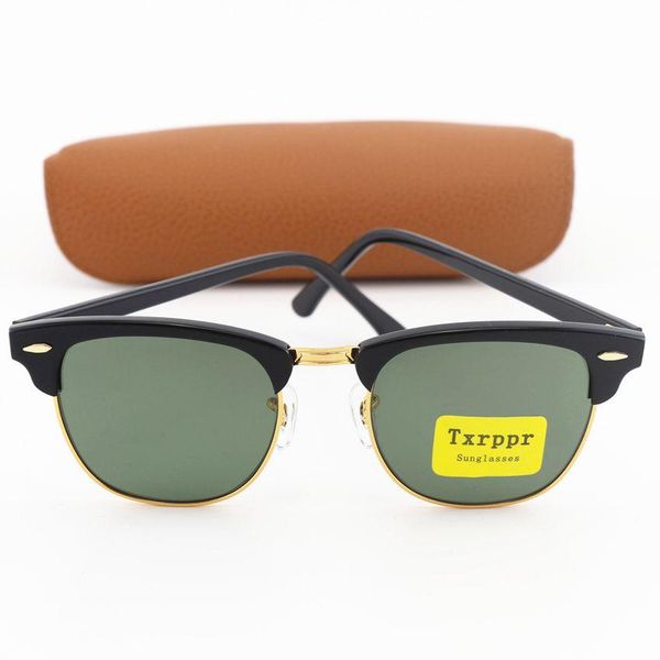 fashion brand sunglasses black gold frame green uv400 womens mens protectonm 51mm 5 color for choose with box, White;black
fashion brand sunglasses black gold frame green uv400 womens mens protectonm 51mm 5 color for choose with box, White;black