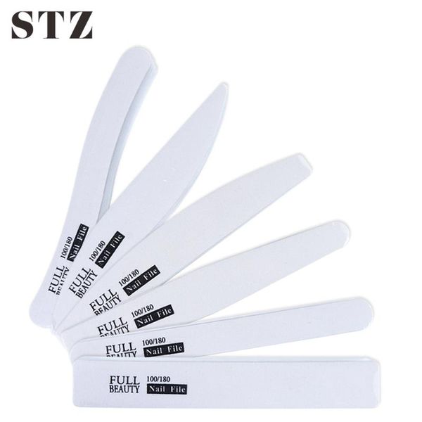 stz 5pcs 100/180 professional sandpaper nail file for uv gel polish straight curved sanding buffer block manicure tools #1535-1
stz 5pcs 100/180 professional sandpaper nail file for uv gel polish straight curved sanding buffer block manicure tools #1535-1