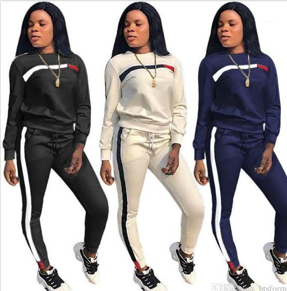 2pcs womens suits striped panelled long sleeve womens tracksuits simple style casual feamle clothing fashion spring designer, Gray
2pcs womens suits striped panelled long sleeve womens tracksuits simple style casual feamle clothing fashion spring designer, Gray