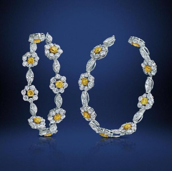 godki luxury cubic zircon daisy flower big hoop earrings for women wedding fashion party jewelry engagement brincos femme 2020, Golden;silver
godki luxury cubic zircon daisy flower big hoop earrings for women wedding fashion party jewelry engagement brincos femme 2020, Golden;silver