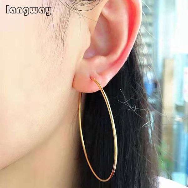 golden/gold color simple round circle big earrings hoops for women large hoop earrings 925 sterling silver gold-plated jewelry, Golden;silver
golden/gold color simple round circle big earrings hoops for women large hoop earrings 925 sterling silver gold-plated jewelry, Golden;silver