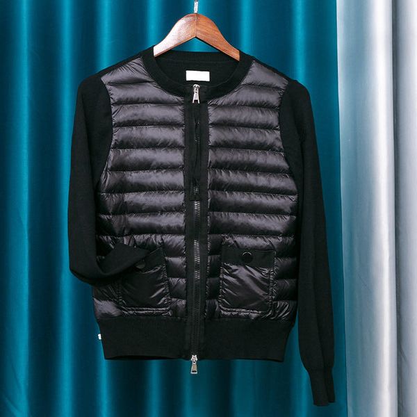 2020 new down liner knitwear, women's cardigan, autumn wool coat, Black;brown 
2020 new down liner knitwear, women's cardigan, autumn wool coat, Black;brown