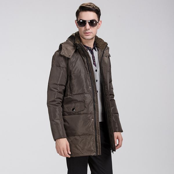 men's down & parkas 2021 parka men coat winter jacket white duck stand collar, Black
men's down & parkas 2021 parka men coat winter jacket white duck stand collar, Black