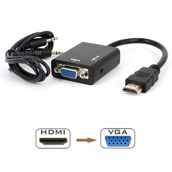 hdmi to vga female and with 3.5mm jack audio cable video converter adapter for tv pc lapdvd
hdmi to vga female and with 3.5mm jack audio cable video converter adapter for tv pc lapdvd
