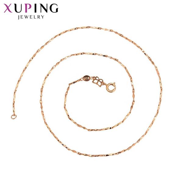 xuping fashion jewelry simple little fresh rose gold color plated necklace for women christmas gifts 45459, Silver
xuping fashion jewelry simple little fresh rose gold color plated necklace for women christmas gifts 45459, Silver