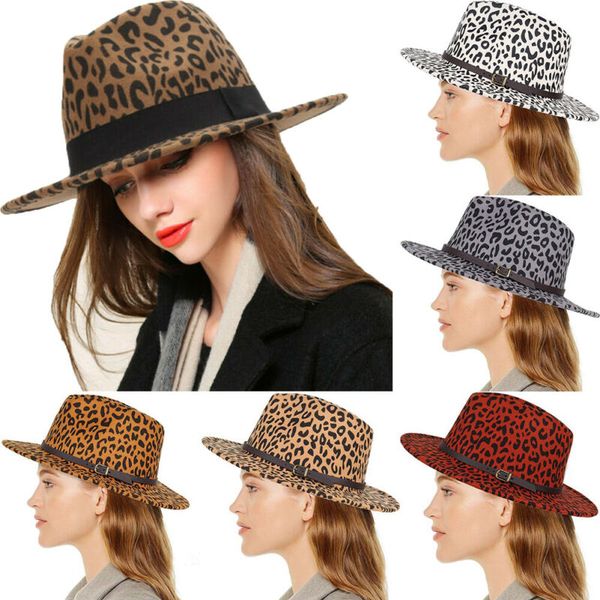 fashion women ladies leopard hat with wide brim casual formal hat cap sunhat fedoras, Blue;gray
fashion women ladies leopard hat with wide brim casual formal hat cap sunhat fedoras, Blue;gray