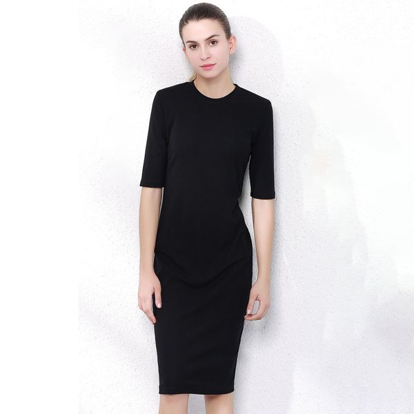 casual dresses woman cotton soft dress half sleeve o-neck elastic lady office, Black;gray
casual dresses woman cotton soft dress half sleeve o-neck elastic lady office, Black;gray