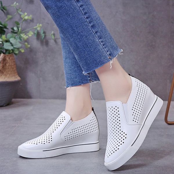 fashion sneakers 2020 hollow out female flats solid height increasing summer ladies slip on women pu breathable platform shoes, Black
fashion sneakers 2020 hollow out female flats solid height increasing summer ladies slip on women pu breathable platform shoes, Black