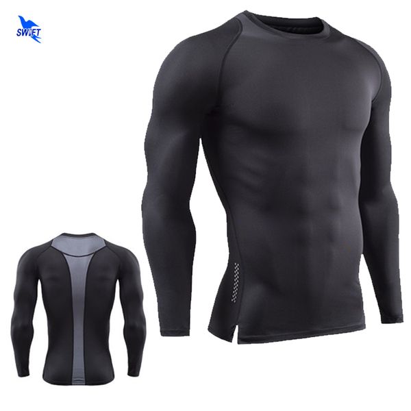running jerseys fitness bodybuilding elastic fabric compression shirt men mesh patchwork t-shirt raglan long sleeve quick dry sportswear, Black;blue
running jerseys fitness bodybuilding elastic fabric compression shirt men mesh patchwork t-shirt raglan long sleeve quick dry sportswear, Black;blue