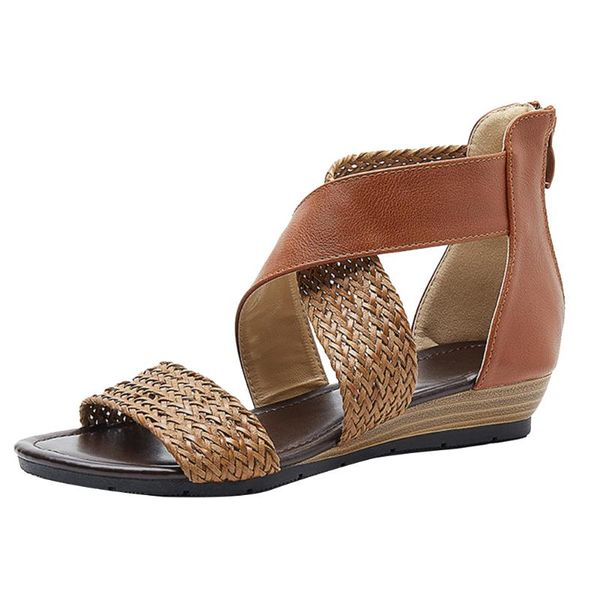 sandals wedge open toe straw braided vintage summer daily street fashion ankle strap casual soft sole beach zipper women, Black
sandals wedge open toe straw braided vintage summer daily street fashion ankle strap casual soft sole beach zipper women, Black
