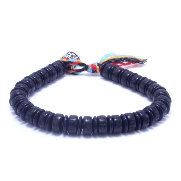 tibetan buddhist hand braided lucky men bracelet yoga meditation jewelry coconut shell and cotton tassel bracelet for women, Black
tibetan buddhist hand braided lucky men bracelet yoga meditation jewelry coconut shell and cotton tassel bracelet for women, Black