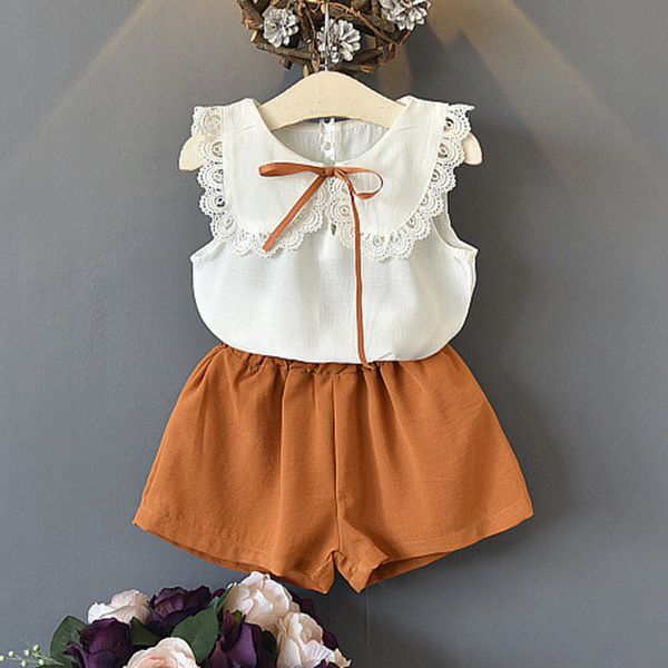 2020 fashion korean toddler baby girls sets children sleeveless lace doll collar solid t-shirt shorts kids suit girls outfits, White
2020 fashion korean toddler baby girls sets children sleeveless lace doll collar solid t-shirt shorts kids suit girls outfits, White