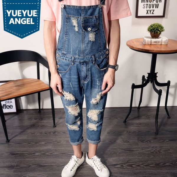 men's jeans overalls men summer fashion hole ripped straight loose fit casual jumpsuit washed zipper ankle-length pants man plus size, Blue
men's jeans overalls men summer fashion hole ripped straight loose fit casual jumpsuit washed zipper ankle-length pants man plus size, Blue