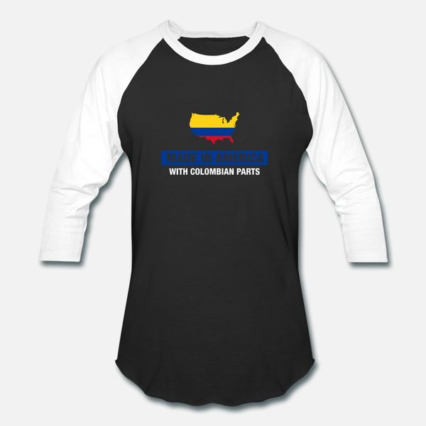 made in america with colombian parts colombia flag t shirt men customize cotton crew neck trend interesting casual spring autumn family, White;black
made in america with colombian parts colombia flag t shirt men customize cotton crew neck trend interesting casual spring autumn family, White;black