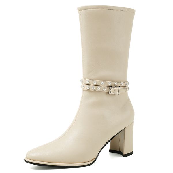 mid-calf leather boots winter women square heels ladies zipper buckle shoes g299 woman black beige pointed toe rivets boots
mid-calf leather boots winter women square heels ladies zipper buckle shoes g299 woman black beige pointed toe rivets boots