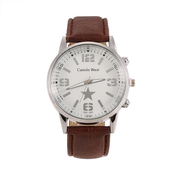 new arrivals timelimited designers selling business casual leather belt watch simple large digital scale quartz wristwatch, Slivery;brown
new arrivals timelimited designers selling business casual leather belt watch simple large digital scale quartz wristwatch, Slivery;brown